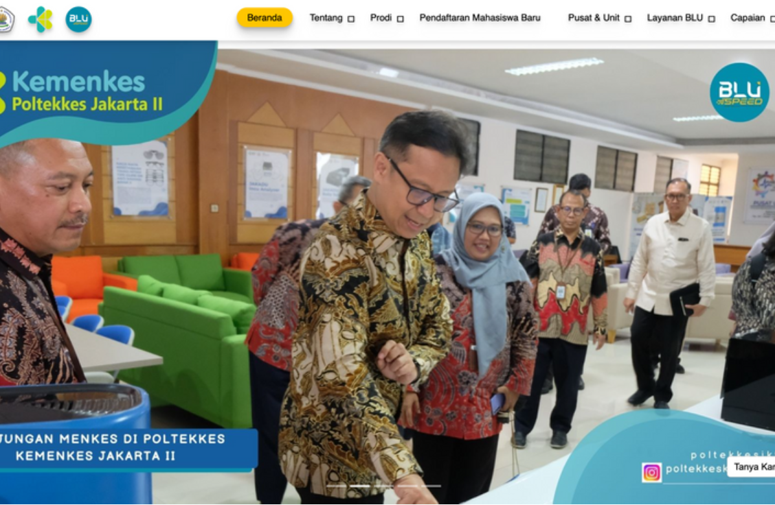 Pemeliharaan Website Poltekkes Kemenkes Jakarta II